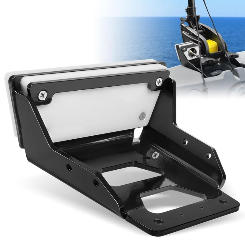 Trolling Motor Transom Motor Mount 6mm Thick Cast Aluminum Body, for Clamp-on Electric 3HP Max Thrust,3.75