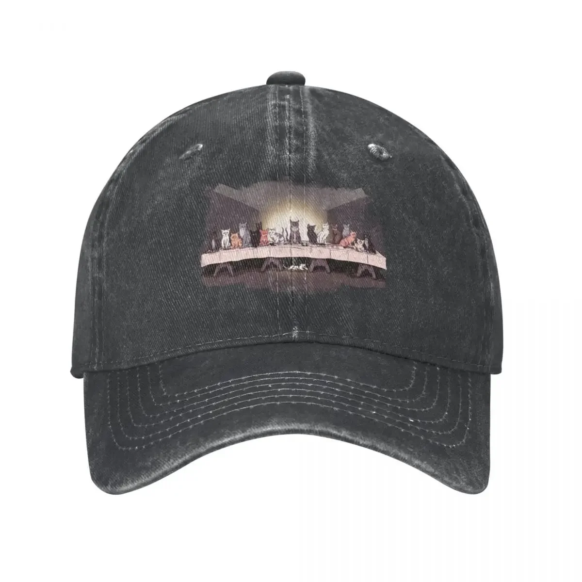 The Cat Supper Cowboy Hat Golf Hat Man tea Hat Woman Hats Men's