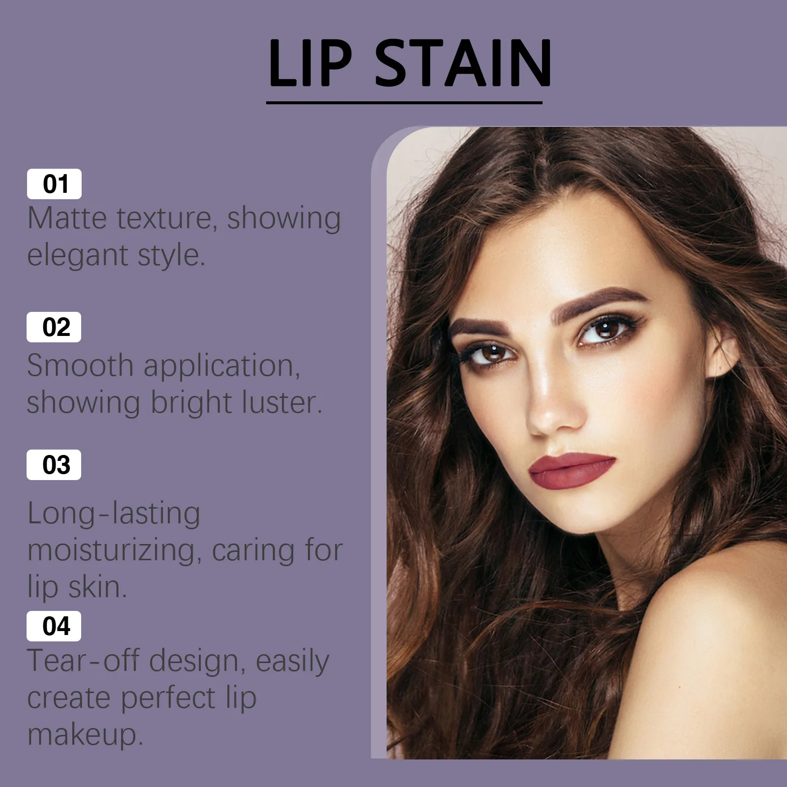 Eelhoe ティアオフ リップ モイスチャライジング グロス シリーズ 持続性のある保湿 シャイン ダーク メイクアップ コスメティック ダーク リップ プランピング グロス