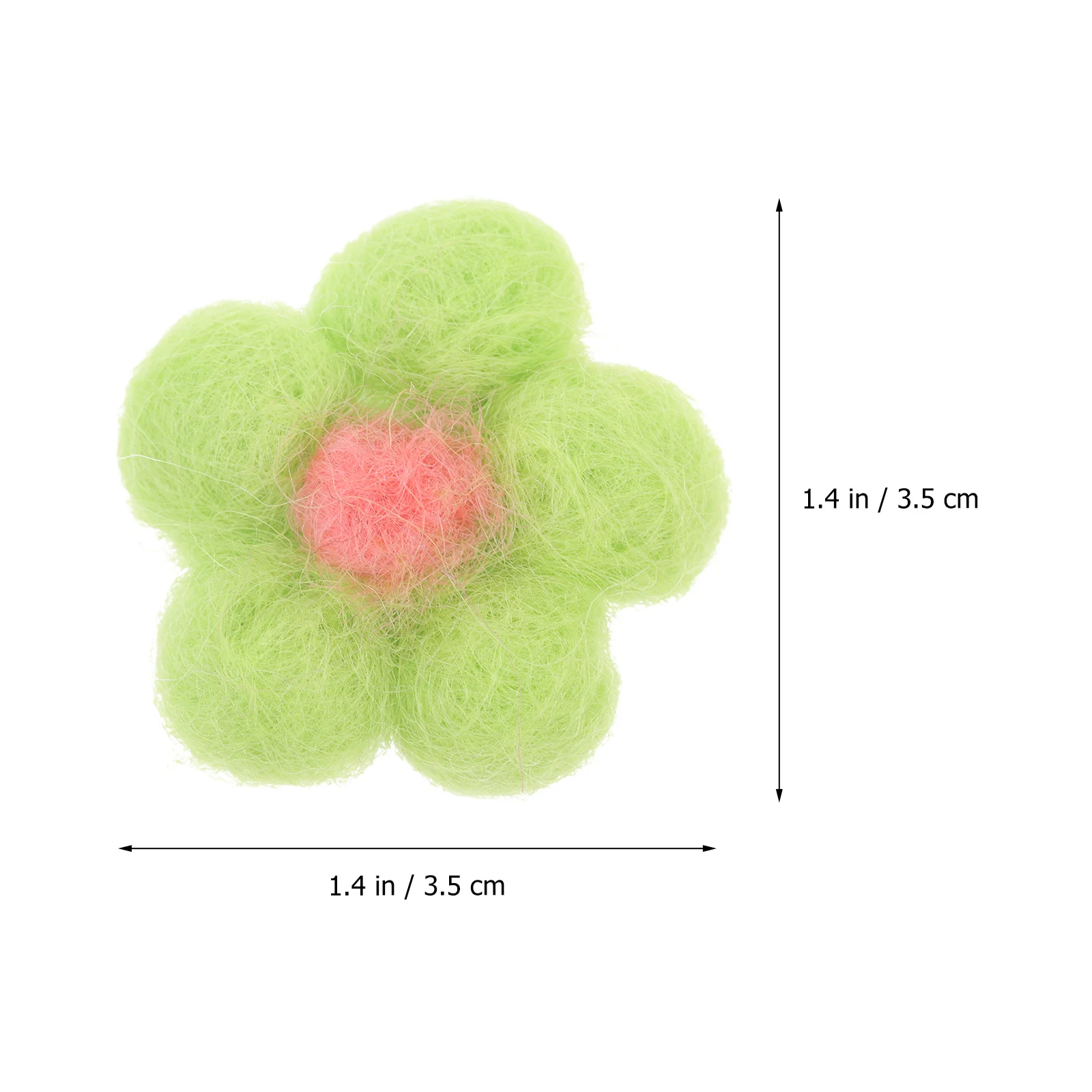 

10Pcs Felt Flower Decors DIY Hairpin Accessories Creative Design Bright Color Safe Material Decorate Phone Case Jewelry