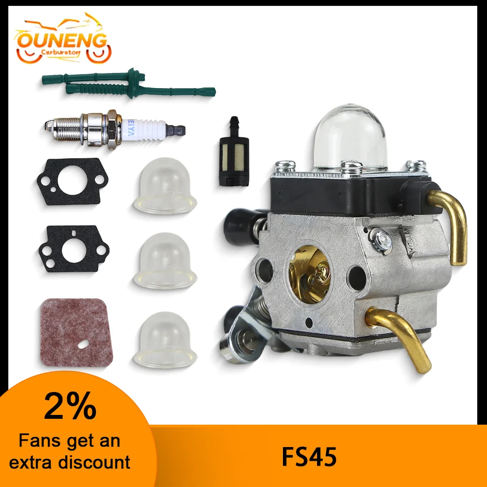 

For STIHL FS38 FS45 FS46 FS46C FS55 FS55R KM55 KM55R FS80 FS85 StringTrimmer Weed Eater Garden Tool Parts Carburetor