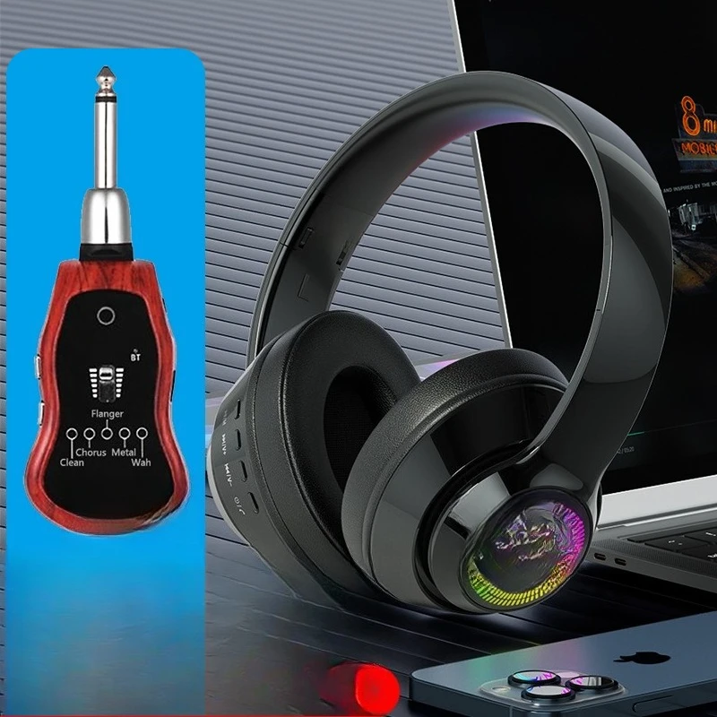 Electric guitar, bass, ear amplifier set, mute practice, self-play, self-listen, mobile phone, Bluetooth accompaniment
