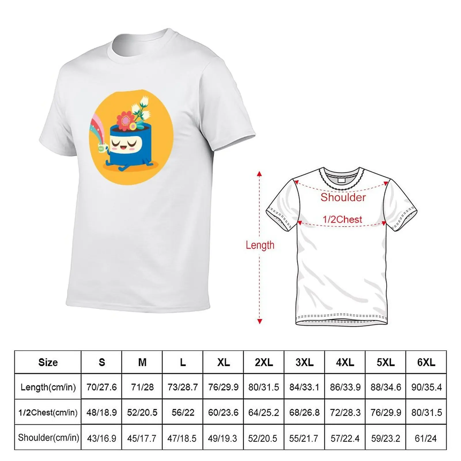 Flower Pot Head and Magic Tea T-Shirt man t shirt graphic graphic t shirts for man funny t shirts
