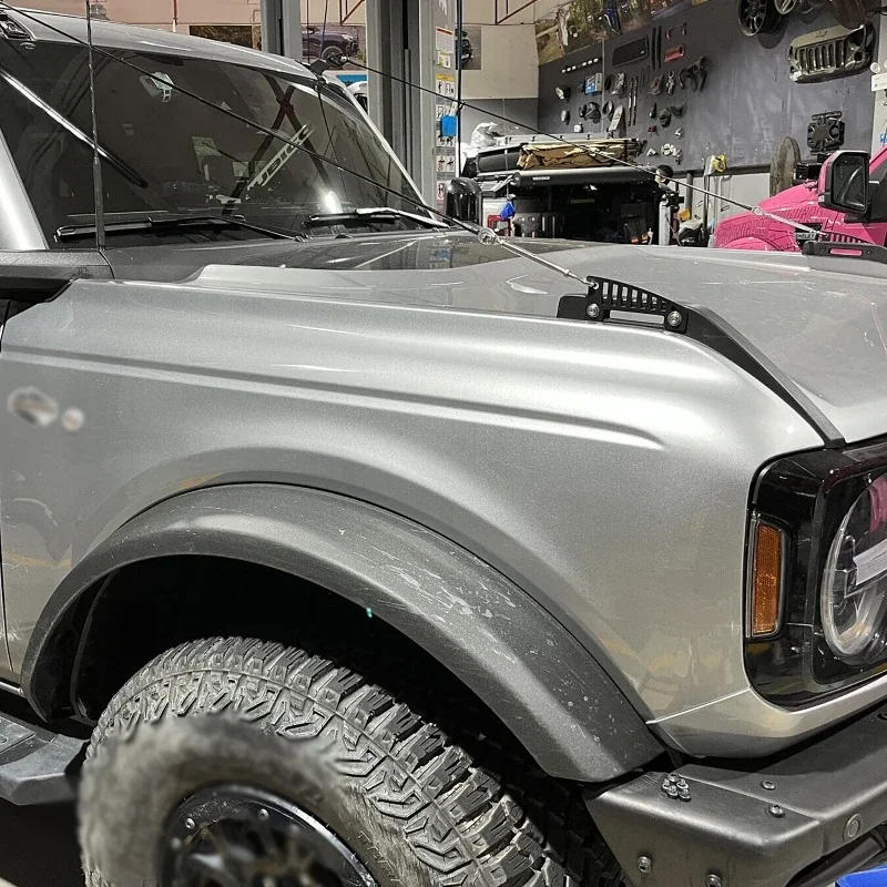 Metal Jungle for Ford Bronco 2021-2026 Car Protector Obstacle Eliminate Steel Rope Limb Riser Branches Separator Cable