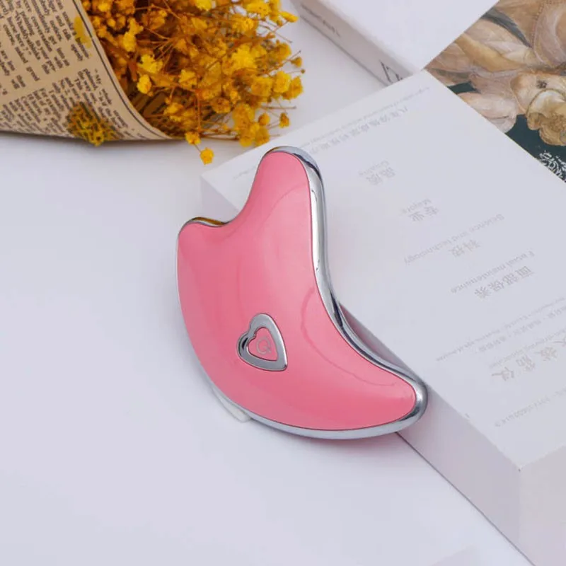 미세 전류 스크래핑 플레이트 진동 준설 경락 스크래핑 기기 전기 얇은 얼굴 마사지기