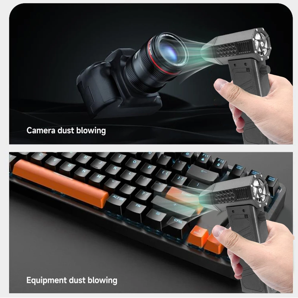 140000 RPM Gewelddadige Blower Fan 52 M/S Borstelloze Motor Mini Turbo Jet Fan Met Power Display Turbo Gewelddadige Fan Auto schoner Gereedschap