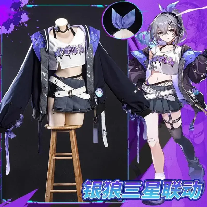 

Серебряный волк Косплей Костюм Хэллоуин Рождественский фестиваль Вечеринка Comic Con Аниме Игровой костюм