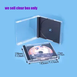 High quality Game Disc Storage Shell Cover For PS1 PlayStation 1 Transparent Plastic Single Disc Storage Bracket Box Case