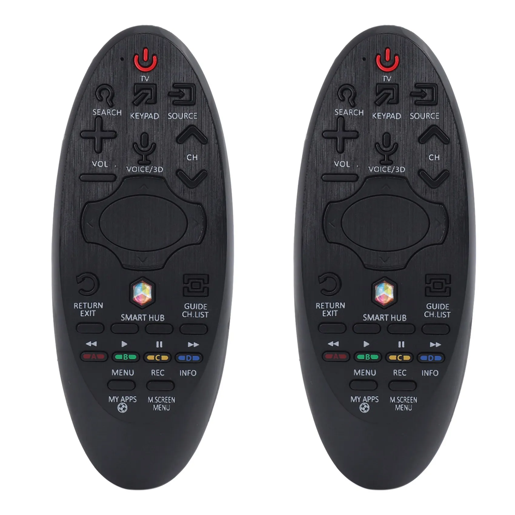 2X Smart Remote Control for Samsung Smart Tv Remote Control Bn59-01182B Bn59-01182G Led Tv Ue48H8000 Infrared