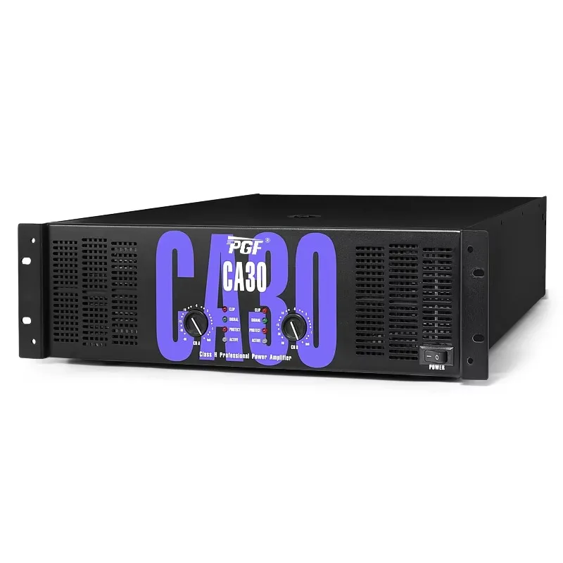

Hot Sell 3U CA30 2*1300W Two Channel Power Amplifier Class H Stereo Sound System High Power Stage Professional Amplifier Factory