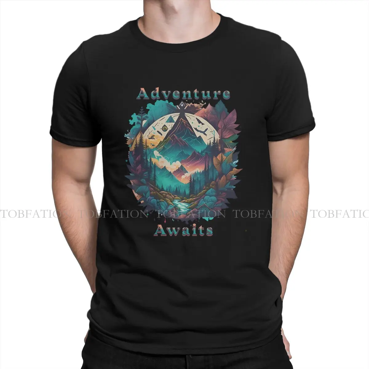 Horizons  Embrace The Adventure Hip Hop TShirt Uncharted Style Tops Comfortable T Shirt Male Tee Unique