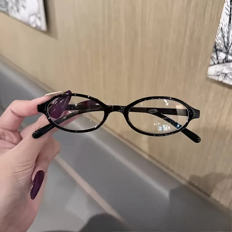نظارات بإطار صغير بيضاوي Y2K على الطراز القديم للسيدات، إكسسوارات عصرية للتنقل