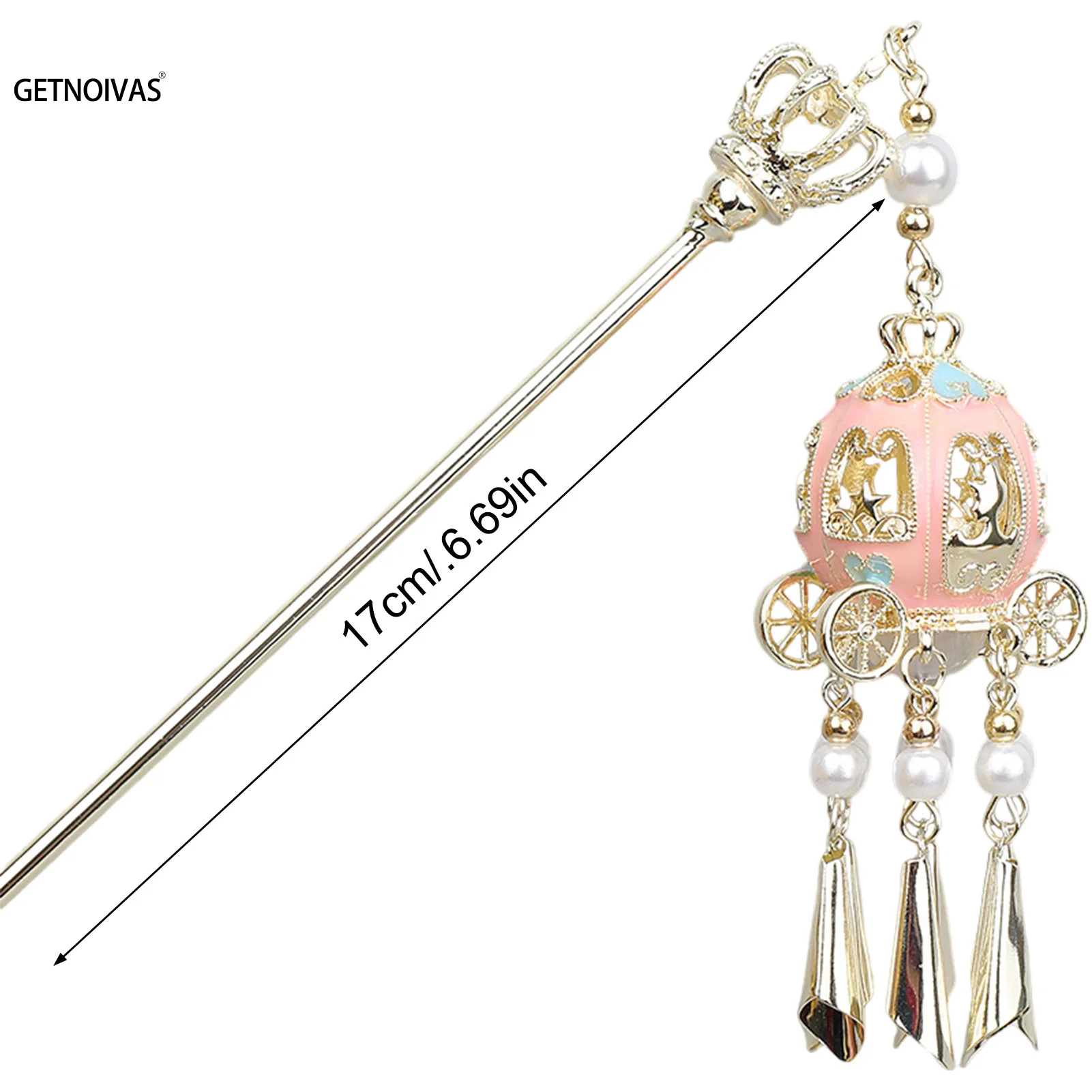 Fermagli per capelli lanterna cinese Bastoncini per capelli Accessori per capelli leggeri a LED per donne Bambini Bacchette per capelli retrò Copricapo con nappe