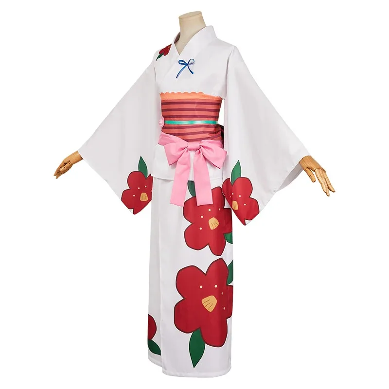 

asdh8@dress-Up Yashiro Nene Cosplay Kimono Headband Skirt Belt Costume Women Female Cloth Outfits Halloween Carnival Party