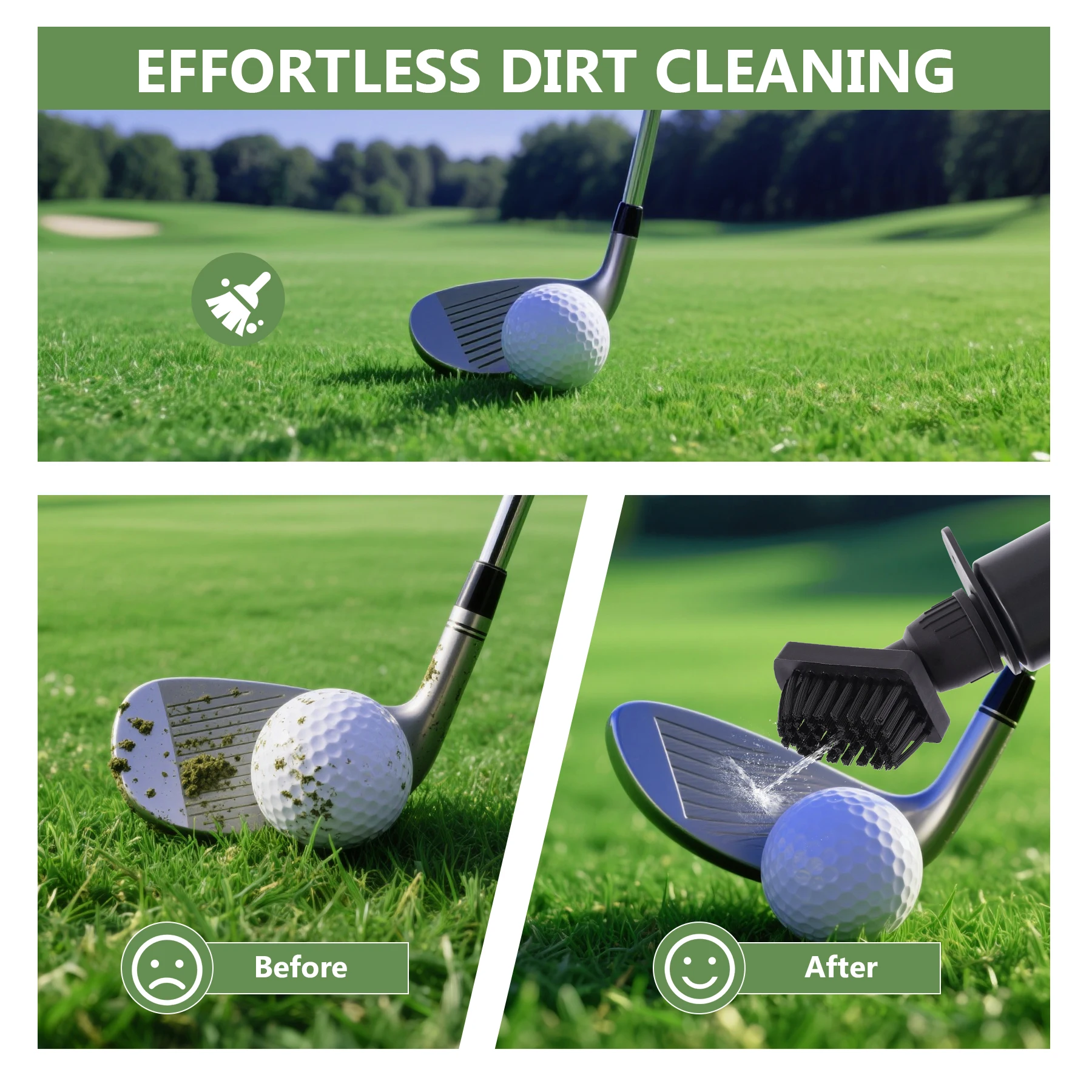 휴대용 골프 클럽 그루브 브러쉬, 푸시 타입 물병 물  - Golf Equipment To Improve Your Game 리뷰 및 가격
