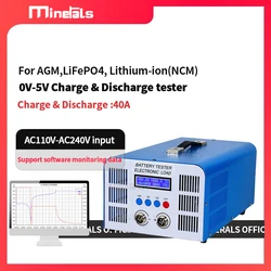 EBC-A40L High Current Power Battery Capacity Tester Charge and Discharge 40A Li-ion LiFePo4 High Accuracy Input 110V/220V