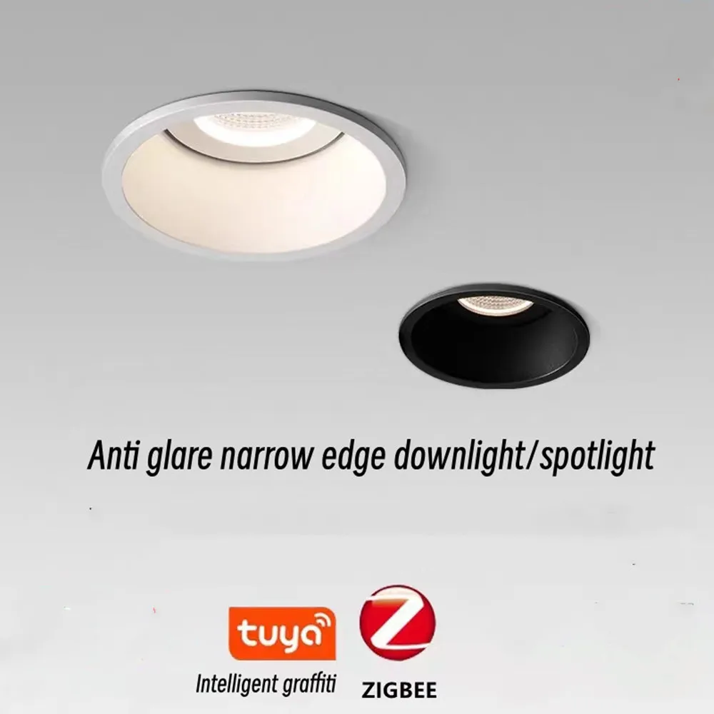 Imagem -04 - Zigbee-intelligent Anti-brilho Embutido Downlight Luz de Fundo Iluminação Interior Spot Light Ac85265v 10w 15w