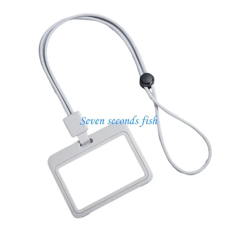 Canello retrattile L74B con custodia chiara resistente all'acqua del supporto per identità