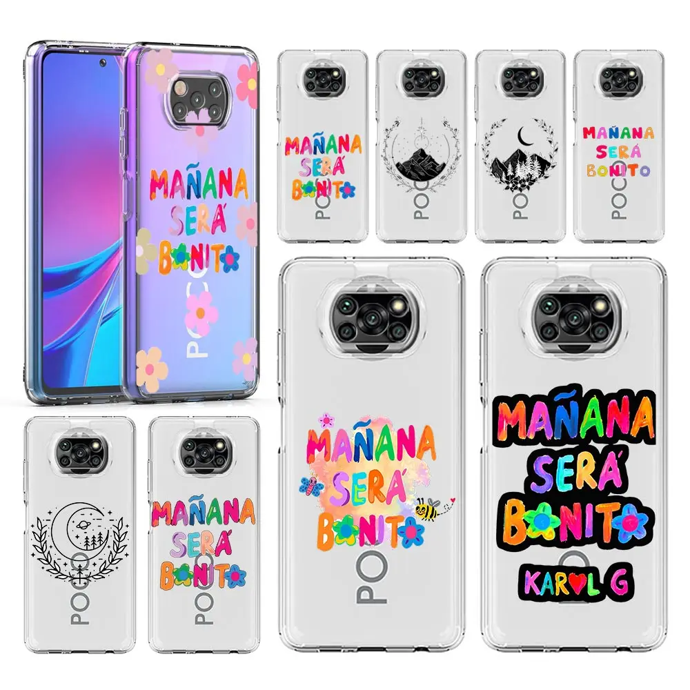 Phone Case For Xiaomi Poco X6 X5 NFC X3 F6 F5 Pro F4 F3 M3 14 13T 12T 12 13 Lite 11 5G Clear Cover Letter Print Kangaroo