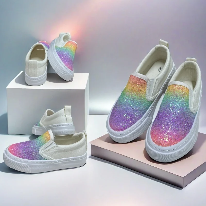 

COMFY KIDS Colorful Pattern Kids Sneakers, Lightweight and Easy-to-Wear Shoes for Boys and Girls (Ages 3-12), Ideal for Playtime and Outdoor Fun