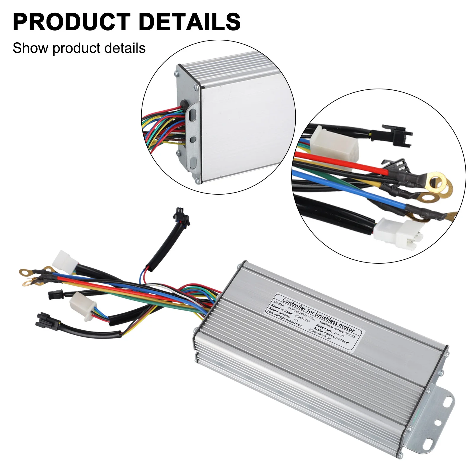 Brushless Motor Controller Over-current Over-temperature Phase Shortage Under-voltage 1000-1500W Multi-Protection