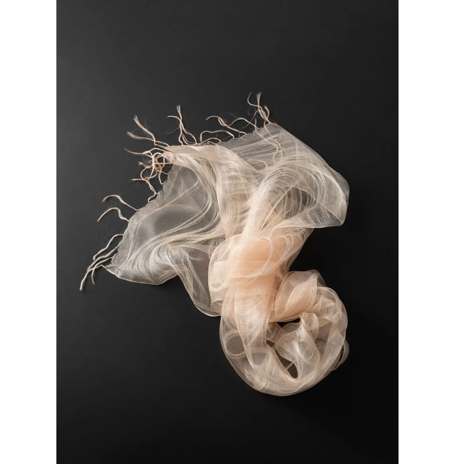 100% Mulberry Silk Long Scarf, Summer Thin Organza Shawl, New Chinese Style Lightweight Neck Wrap for Women Daily Wear