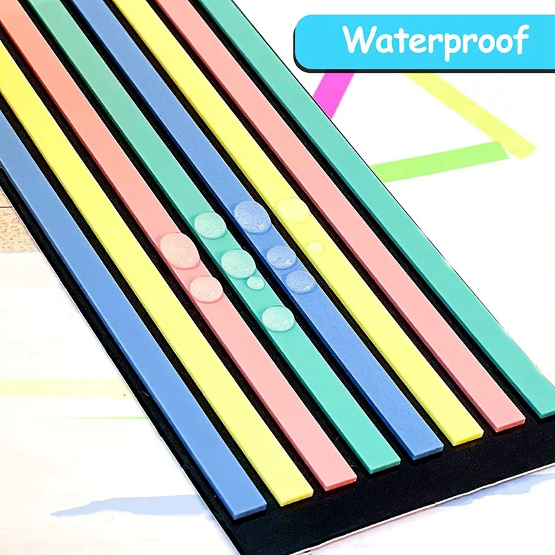 1280 шт. лента-хайлайтер Morandi, неоновые прозрачные полоски-маркеры, флажки, наклейки, длинные флуоресцентные полоски
