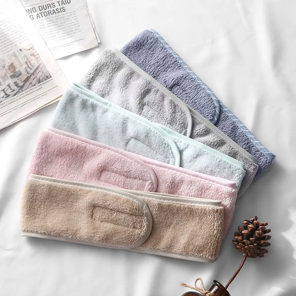 Women Headbands Wash Cosmetic Facial Caps Shower Makeup Head Band Hairband Tiara Turban Turban
