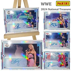 Panini 2024 WWE tesoro nacional tarjetas coleccionables Steve Austin John Cena The Undertaker Roman Reigns Rhea Ripley Color flash