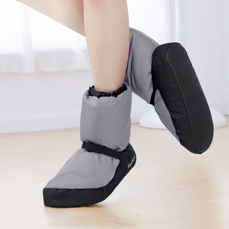 Winter Women Ballet Shoes Warm Up Booties National Dancing Shoes Winter Dance Boots Warm Antiskid Ballerina Boots Training Shoes