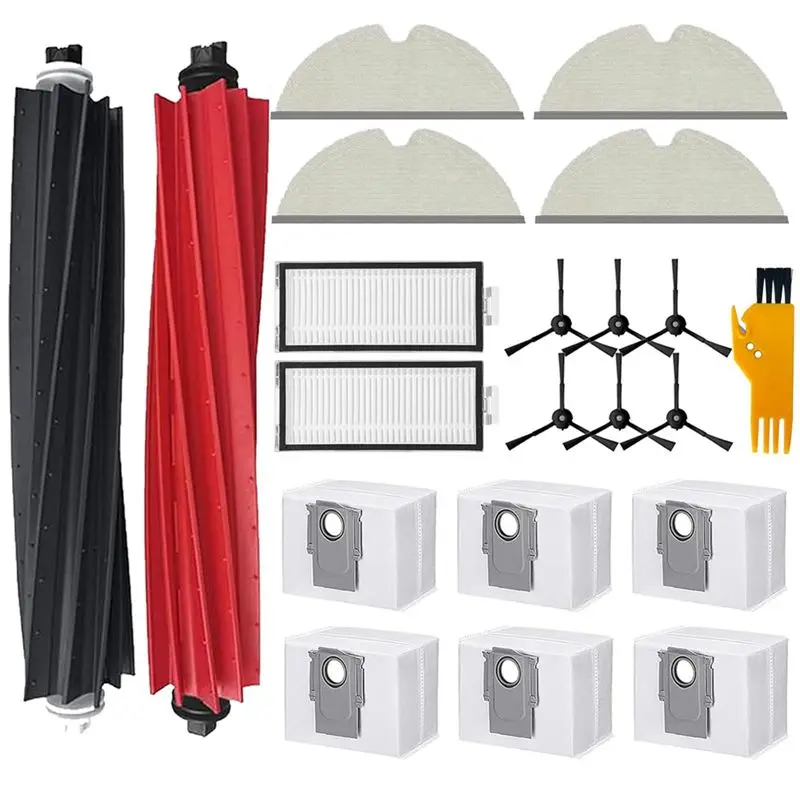 

Main Brush,Side Brush,Filter,Dust Bag Replacement For Roborock Q8 Max Q8 Max+ Q5 Pro Q5 Pro+ Vacuum-A68E