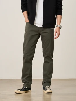 SIMWOOD 2026 Autumn New Regular Straight Pants Men 320gsm Fabric Smart Casual Chinos Trousers 2