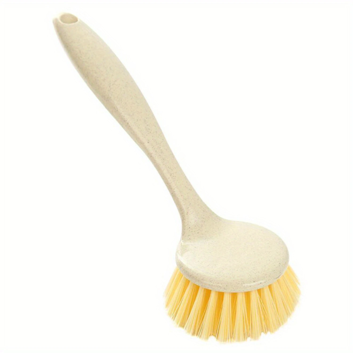 10 Pack Kitchen Dish Brush Bamboo Handle Dish Scrubber Built-in Scraper, Scrub Brush for Pans, Pots, Kitchen Sink Cleaning, Dish