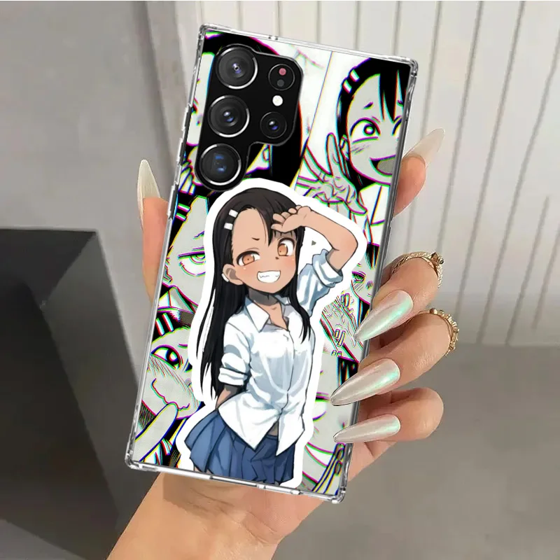 Nagatoro San Anime Aesthetic Phone Case for Samsung Galaxy S24 S23 S22 S21 Ultra S20 FE S10 Plus S10E S9 S8 + S7 Edge Soft Print