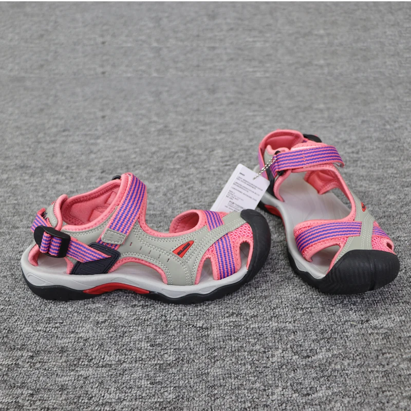 2024 Baotou sandals female pregnant women summer new outdoor anti-skid soft soled river tracing sports flat bottomed beach shoes