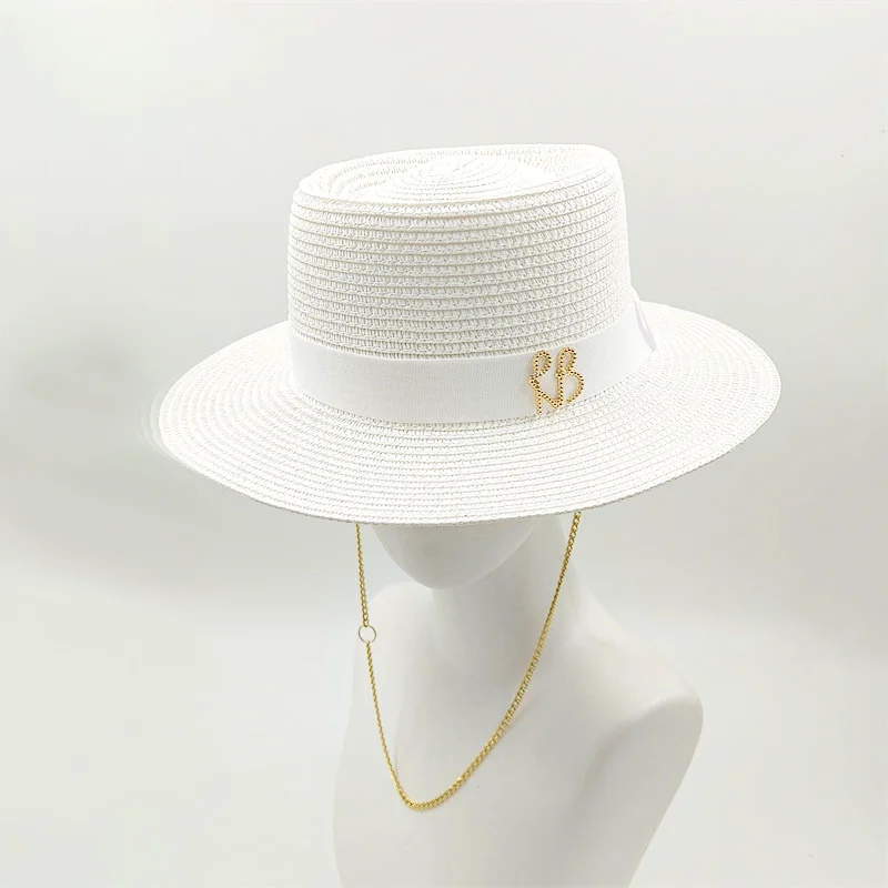 

Women's Sun Hat Straw Hat 2025 New Style Paired with Bikini Jazz Hip Hop Summer Hat Punk Fashion Style Beach Hat Church Hat