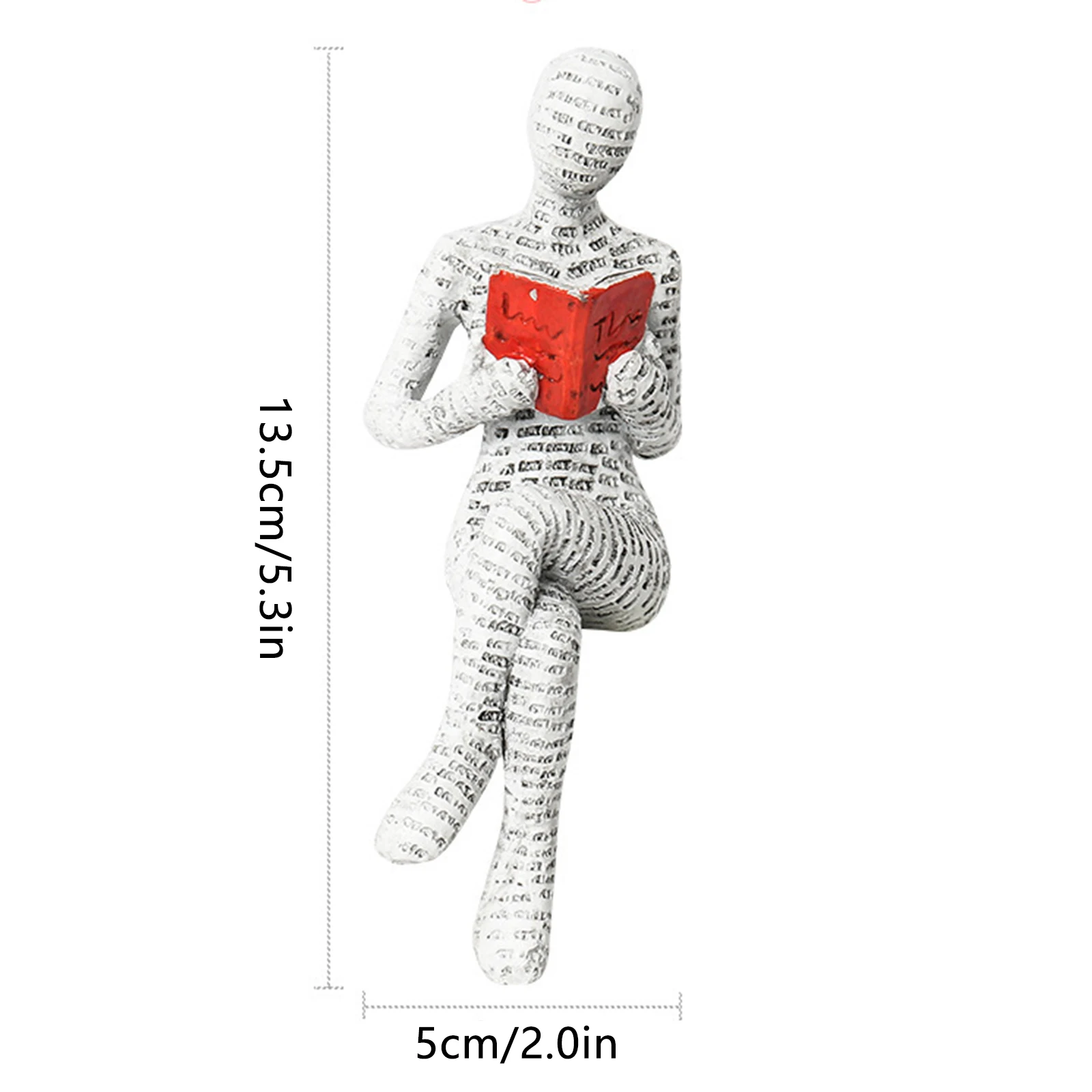 الشمال القراءة تمثال الراتنج التماثيل سطح المكتب ديكور النحت الفن الحديث زخرفة ديكور مكتب المنزل الحرفية هدية مجردة تمثال
