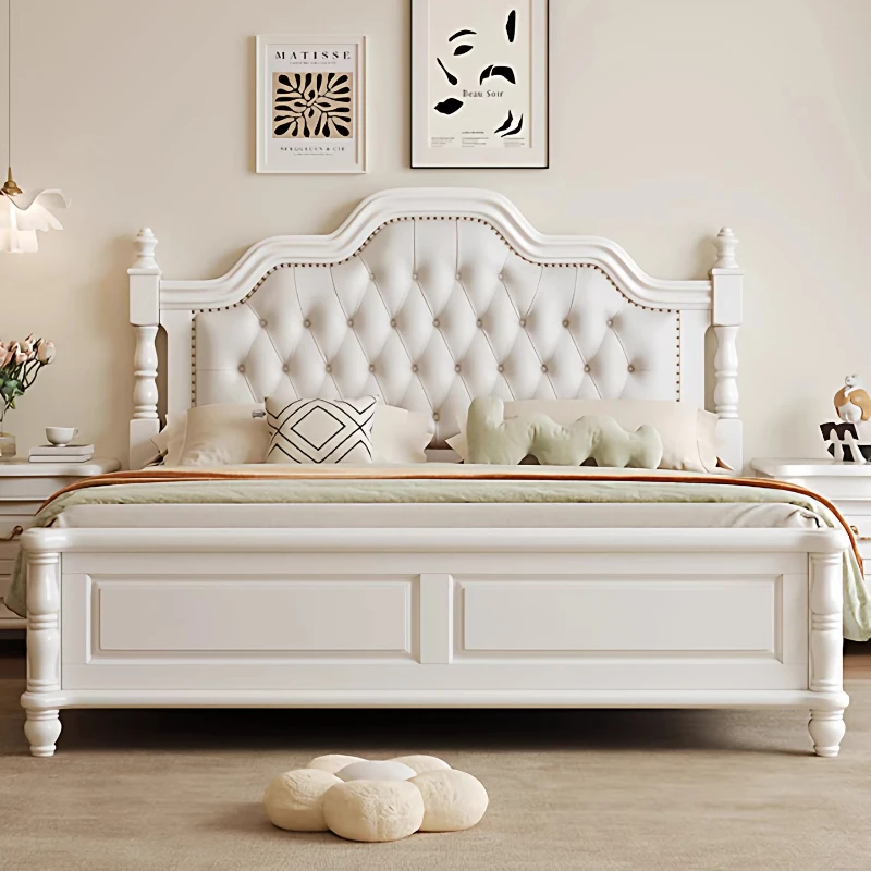 Nordic luxury bed 2 people 180x200cm Minimalist luxury design king size bed elegant comfortable cama box casal home furniture