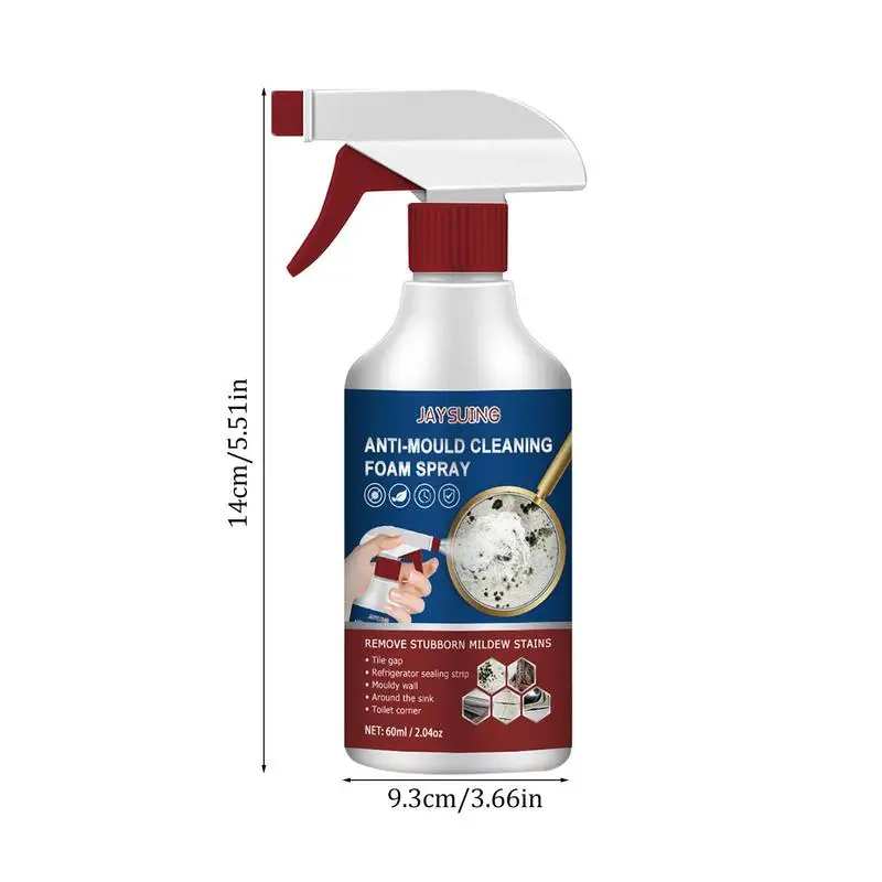 Instant Mold Stain Remover Spray Cleaning Spray Tile Dirt Wash Hard Spot Remover Shower Door Cleanser Kitchen Bathroom Cleaner