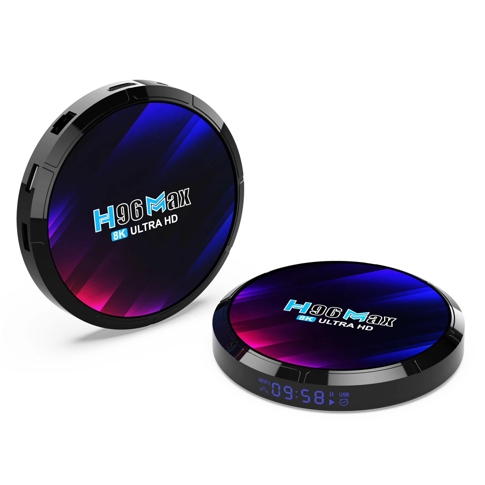 RK3528 أندرويد 13.0 رباعي النواة 8K HDR LAN 100M WIFI6 BT5.0 مساعد صوتي مشغل الوسائط العالمية صندوق التلفزيون الذكي H96 MAX