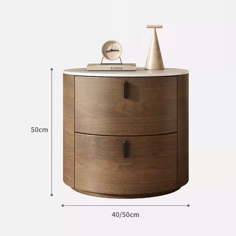 Tall Storage Minimalist Compact Bedside Table Narrow Polished Versatile Oak Reliable Bedside Table Comodino Letto Home Furniture