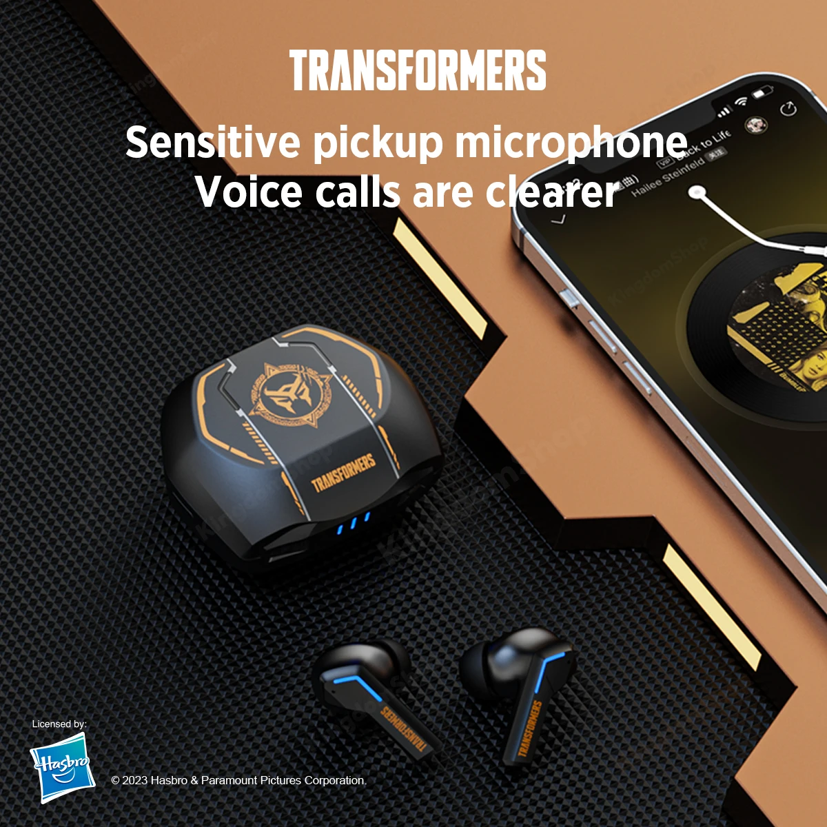 Transformers TF-T06 TWS Bluetooth Headset 5.3 Wireless Earphone ENC Noise Reduction HIFI Stereo Earbuds Gaming Music Dual Mode