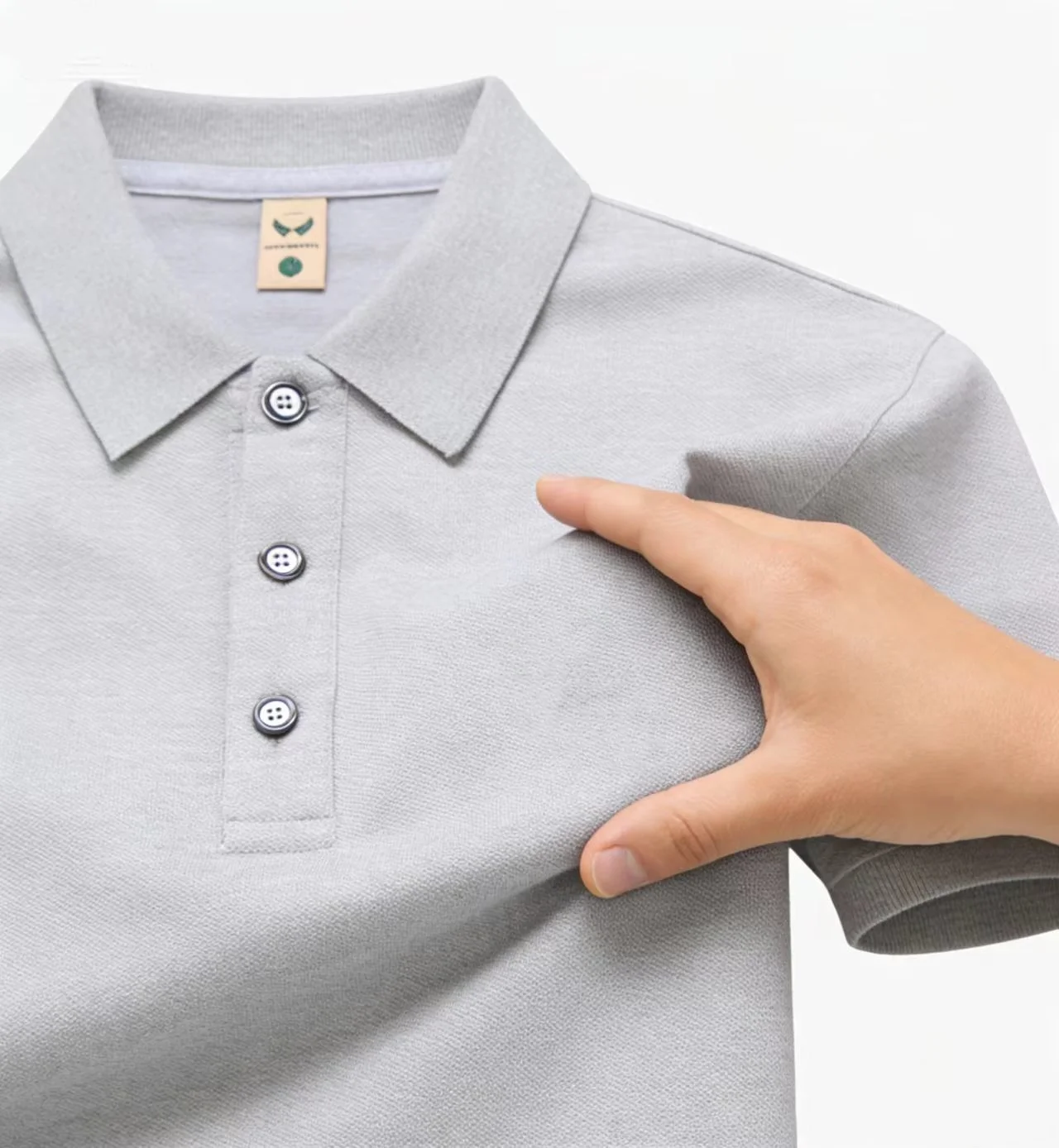 Men's and women's polo shirt - collar short sleeved premium fit design, suitable for daily travel and business style,