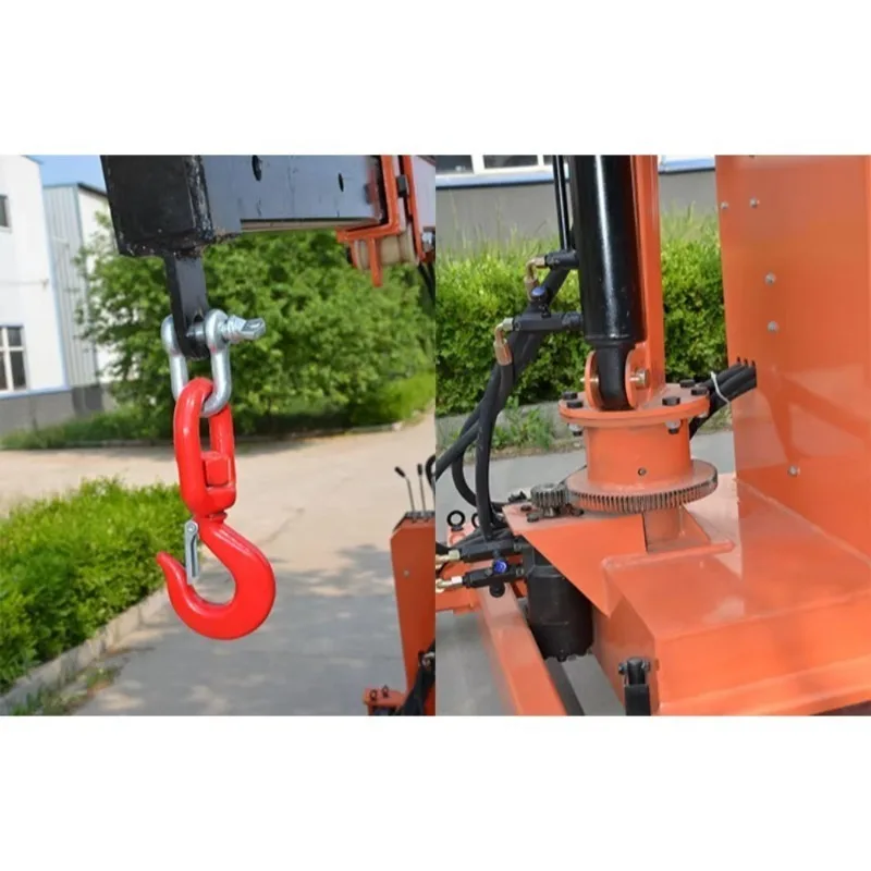 Compact Electric Crane with Manual/Hydraulic Hoist – Portable Floor Crane, Folding Design, 360° Rotation, Suitable