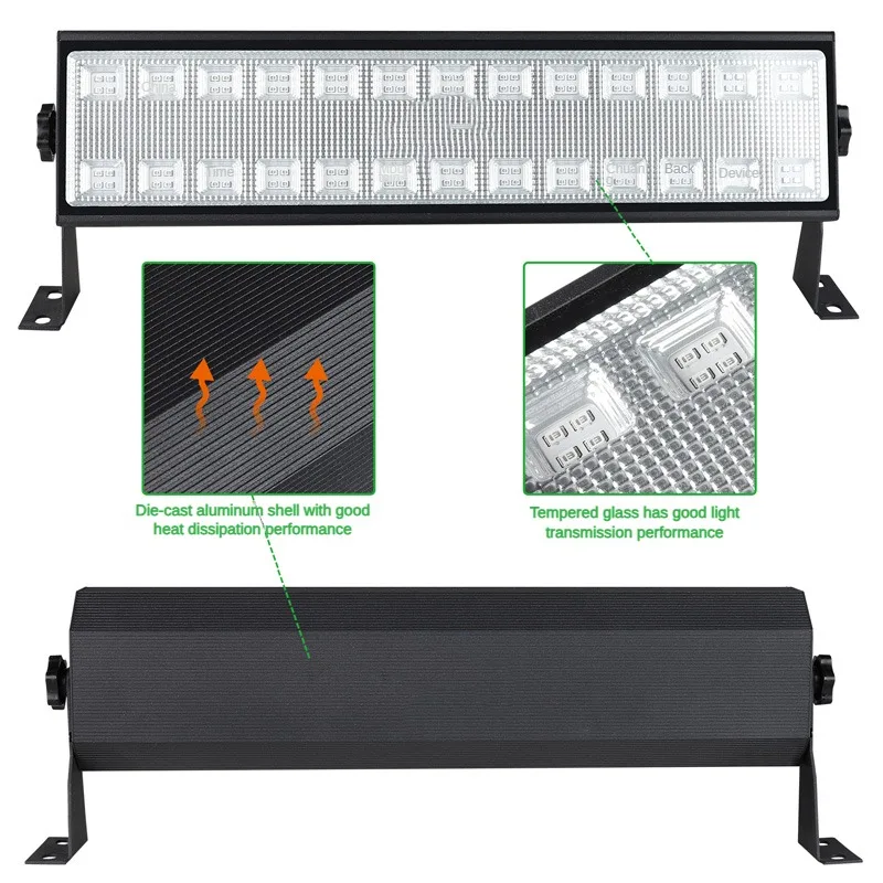 100WLED Floodlight UV STAGE Strip Light สีม่วงไฟติดผนังเทศกาลศักดิ์สิทธิ์ฟลูออเรสเซนต์