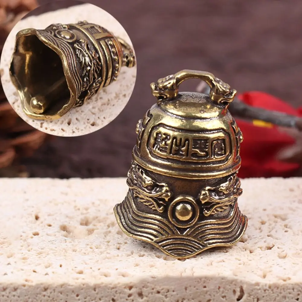 Spiritual Brass Handicraft Bell Meditation Handmade Motorcycle Guardian Bell Pendant Bronze Biker Good Luck Charm Home Decor