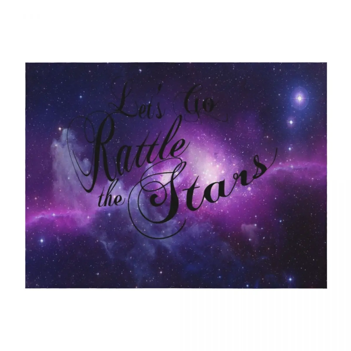 

Let's Go Rattle The Stars - Throne of Glass Design Throw Blanket Bed covers Polar Bed linens Blankets