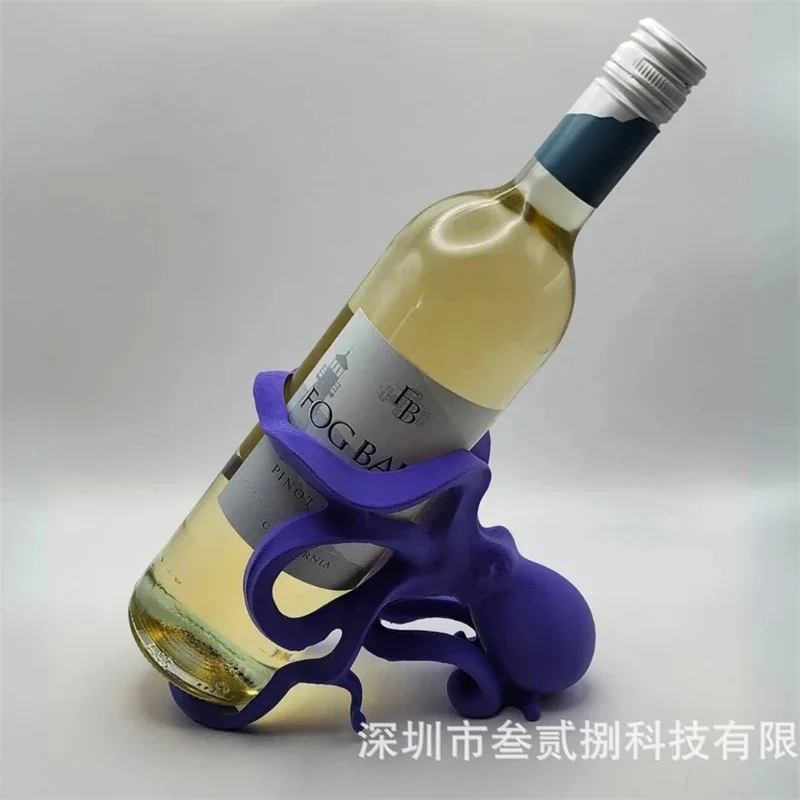 Octopus Wine Bottle Rack Tabletop Home Bar Wine Holder Stand Table Decor Party Centerpiece For Wine Lovers Christmas Elegant