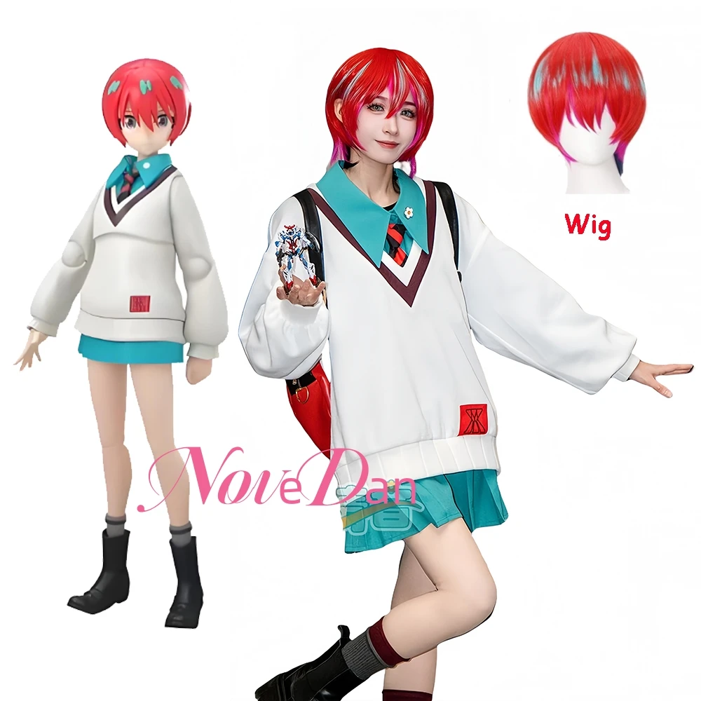 

Gundam GQuuuuuuX Cosplay Costume Amate Yuzuriha Wig Cosplay Anime Game Japanese High School Uniform Machu Cosplay Clothes