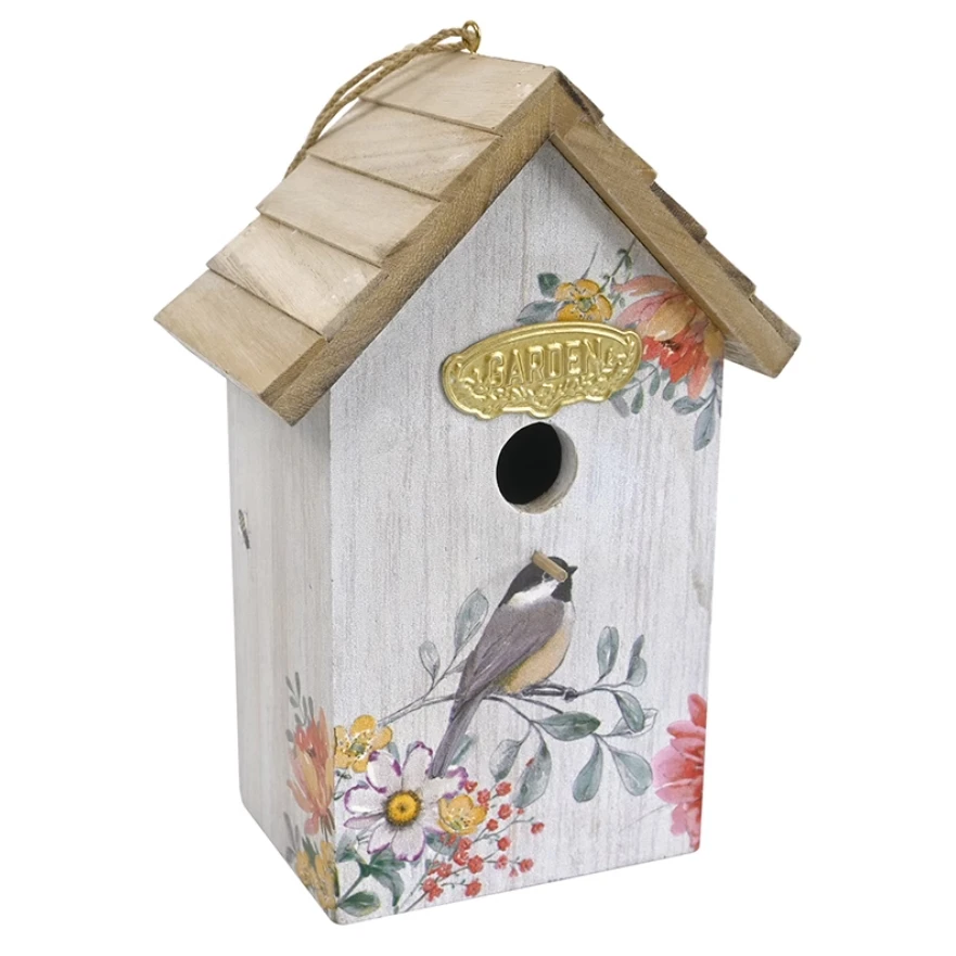 

Nice Handmade Vintage Solid Wood Birdhouse Hanging Ornaments